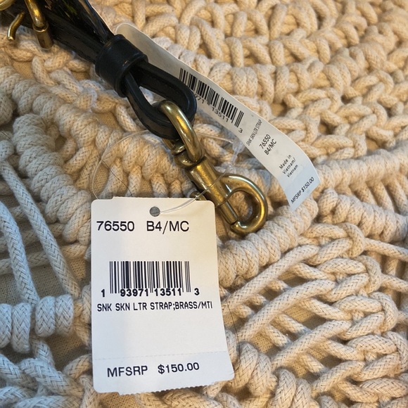 Coach snakeskin strap. NWT. - Picture 2 of 5